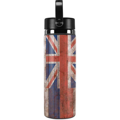 Hawaiian Flag Dark Wood Hydro Flask 20oz Wide Mouth Skin