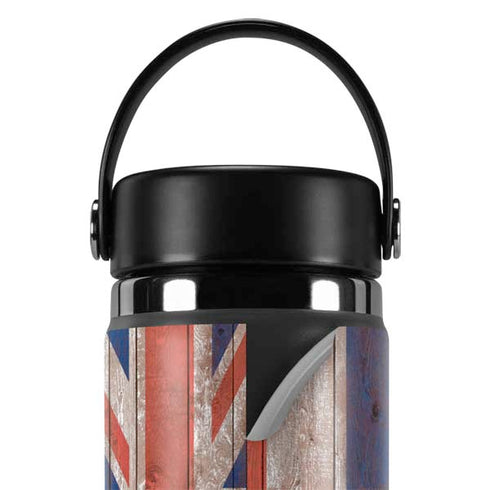Hawaiian Flag Dark Wood Hydro Flask 20oz Wide Mouth Skin