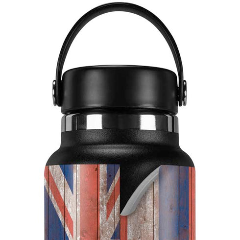 Hawaiian Flag Dark Wood Hydro Flask 32oz Wide Mouth Skin