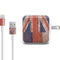Hawaiian Flag Dark Wood iPad Charger (10W USB) Skin