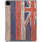 Hawaiian Flag Dark Wood iPad Pro 12.9in (2020) Clear Case