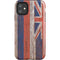 Hawaiian Flag Dark Wood iPhone 11 Impact Case