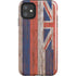 Hawaiian Flag Dark Wood iPhone 11 Impact Case