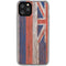 Hawaiian Flag Dark Wood iPhone 11 Pro Clear Case