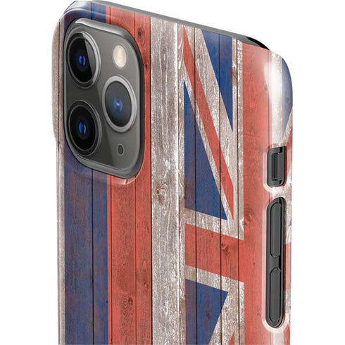 Hawaiian Flag Dark Wood iPhone 11 Pro Lite Case