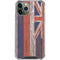 Hawaiian Flag Dark Wood iPhone 11 Pro Max Clear Case