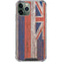 Hawaiian Flag Dark Wood iPhone 11 Pro Max Clear Case