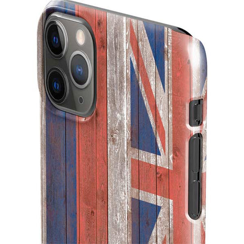 Hawaiian Flag Dark Wood iPhone 11 Pro Max Lite Case