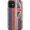 Hawaiian Flag Dark Wood iPhone 12 Impact Case