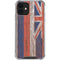 Hawaiian Flag Dark Wood iPhone 12 Mini Clear Case