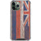 Hawaiian Flag Dark Wood iPhone 12 Pro Clear Case