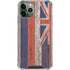 Hawaiian Flag Dark Wood iPhone 12 Pro Clear Case