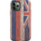 Hawaiian Flag Dark Wood iPhone 12 Pro Impact Case