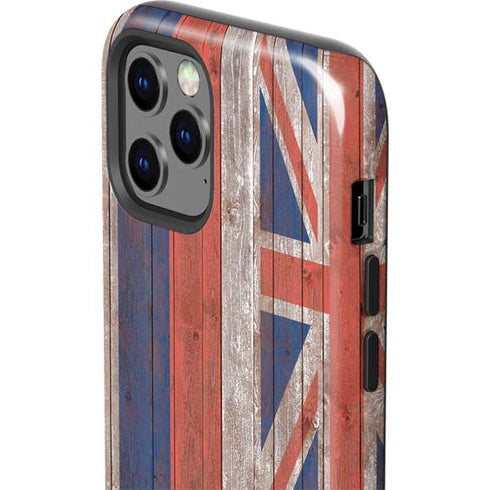 Hawaiian Flag Dark Wood iPhone 12 Pro Impact Case
