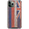 Hawaiian Flag Dark Wood iPhone 12 Pro Max Clear Case