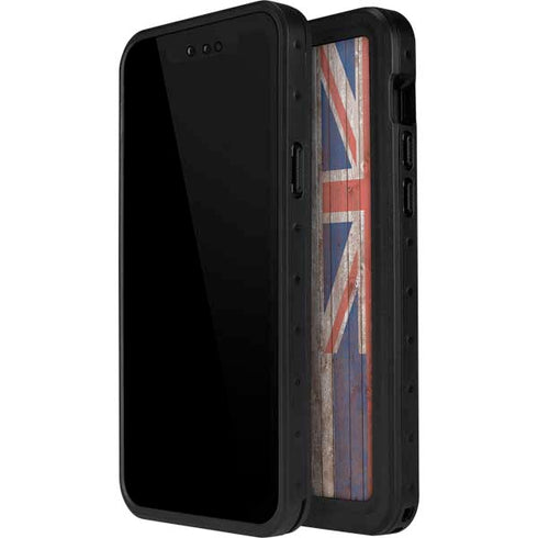Hawaiian Flag Dark Wood iPhone 12 Pro Max Waterproof Case