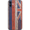 Hawaiian Flag Dark Wood iPhone 12 Skin