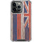 Hawaiian Flag Dark Wood iPhone 13 Pro Clear Case