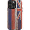 Hawaiian Flag Dark Wood iPhone 13 Pro Impact Case