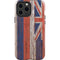 Hawaiian Flag Dark Wood iPhone 13 Pro Max Impact Case