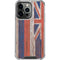 Hawaiian Flag Dark Wood iPhone 14 Pro Clear Case