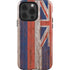 Hawaiian Flag Dark Wood iPhone 14 Pro Impact Case