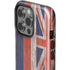 Hawaiian Flag Dark Wood iPhone 14 Pro Impact Case