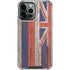 Hawaiian Flag Dark Wood iPhone 14 Pro Max Clear Case