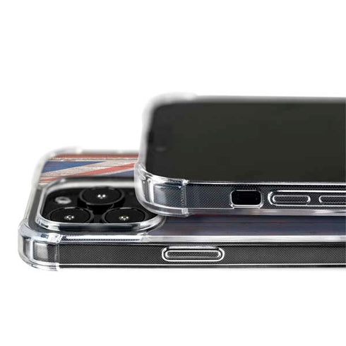 Hawaiian Flag Dark Wood iPhone 14 Pro Max MagSafe Case