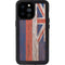 Hawaiian Flag Dark Wood iPhone 14 Pro Max Waterproof Case