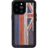 Hawaiian Flag Dark Wood iPhone 14 Pro Max Waterproof Case