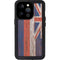 Hawaiian Flag Dark Wood iPhone 14 Pro Waterproof Case
