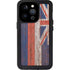 Hawaiian Flag Dark Wood iPhone 14 Pro Waterproof Case