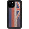 Hawaiian Flag Dark Wood iPhone 15 Plus Waterproof Case