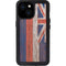 Hawaiian Flag Dark Wood iPhone 15 Waterproof Case