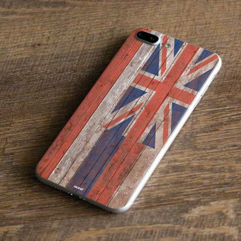 Hawaiian Flag Dark Wood iPhone 7 Plus Skin
