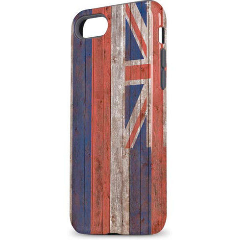 Hawaiian Flag Dark Wood iPhone 7 Pro Case
