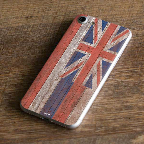 Hawaiian Flag Dark Wood iPhone 7 Skin