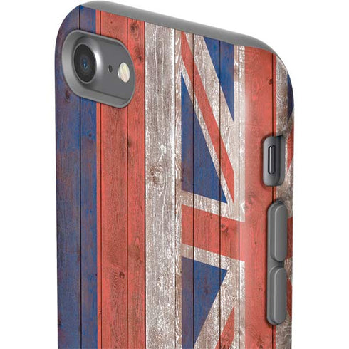 Hawaiian Flag Dark Wood iPhone SE (2nd & 3rd Gen) Pro Case