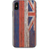 Hawaiian Flag Dark Wood iPhone X Skin