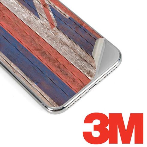 Hawaiian Flag Dark Wood iPhone XS Max Skin