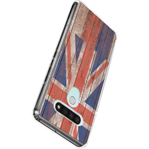 Hawaiian Flag Dark Wood LG Stylo 6 Clear Case
