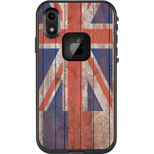 Hawaiian Flag Dark Wood LifeProof Fre iPhone Skin