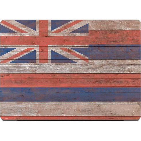 Hawaiian Flag Dark Wood MacBook Pro 14in (2021-24) Skin