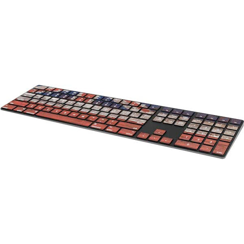 Hawaiian Flag Dark Wood Magic Keyboard with Numeric Keypad Skin