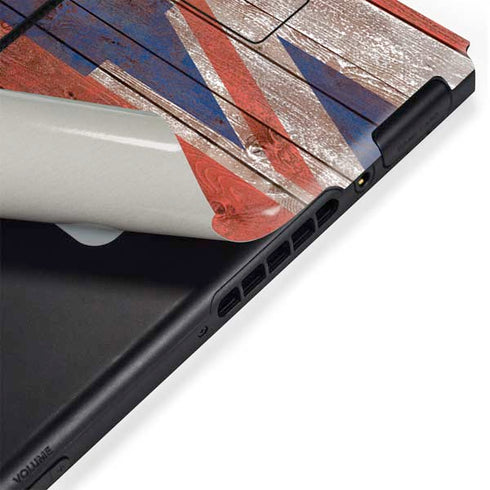 Hawaiian Flag Dark Wood Nintendo Switch Bundle Skin