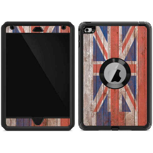Hawaiian Flag Dark Wood Otterbox Defender iPad Skin