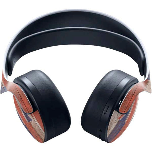 Hawaiian Flag Dark Wood PULSE 3D Wireless Headset for PS5 Skin