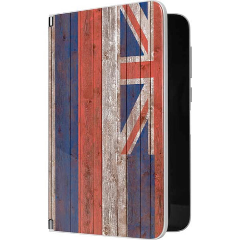 Hawaiian Flag Dark Wood Surface Duo Skin