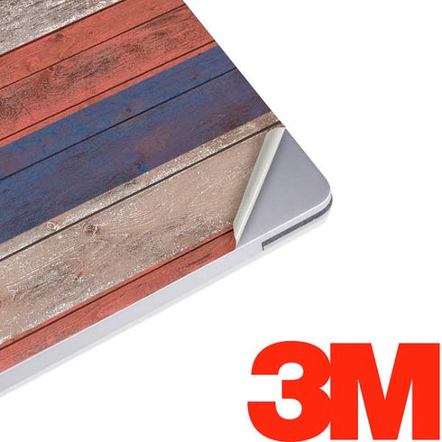 Hawaiian Flag Dark Wood Surface Laptop 3 13.5in Skin